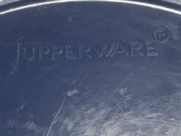 Vintage Tupperware Servalier  navy blue cannister replacement - no lid #1626-3 | Finer Things Resale