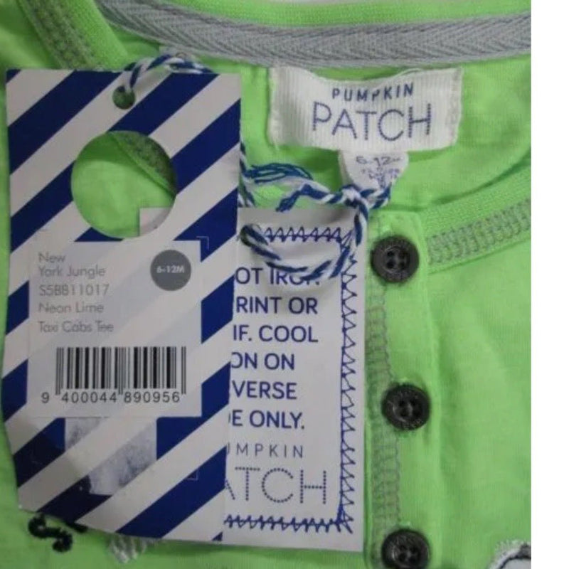 Pumpkin Patch Embroidered short sleeve shirt SIZE 6-12 MONTHS BRAND NEW! | Finer Things Resale