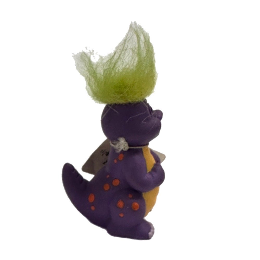 Russ Berrie Hatchlings Adorasaurus Dinosaur Troll Doll Figure 3.5" VINTAGE NOS | Finer Things Resale