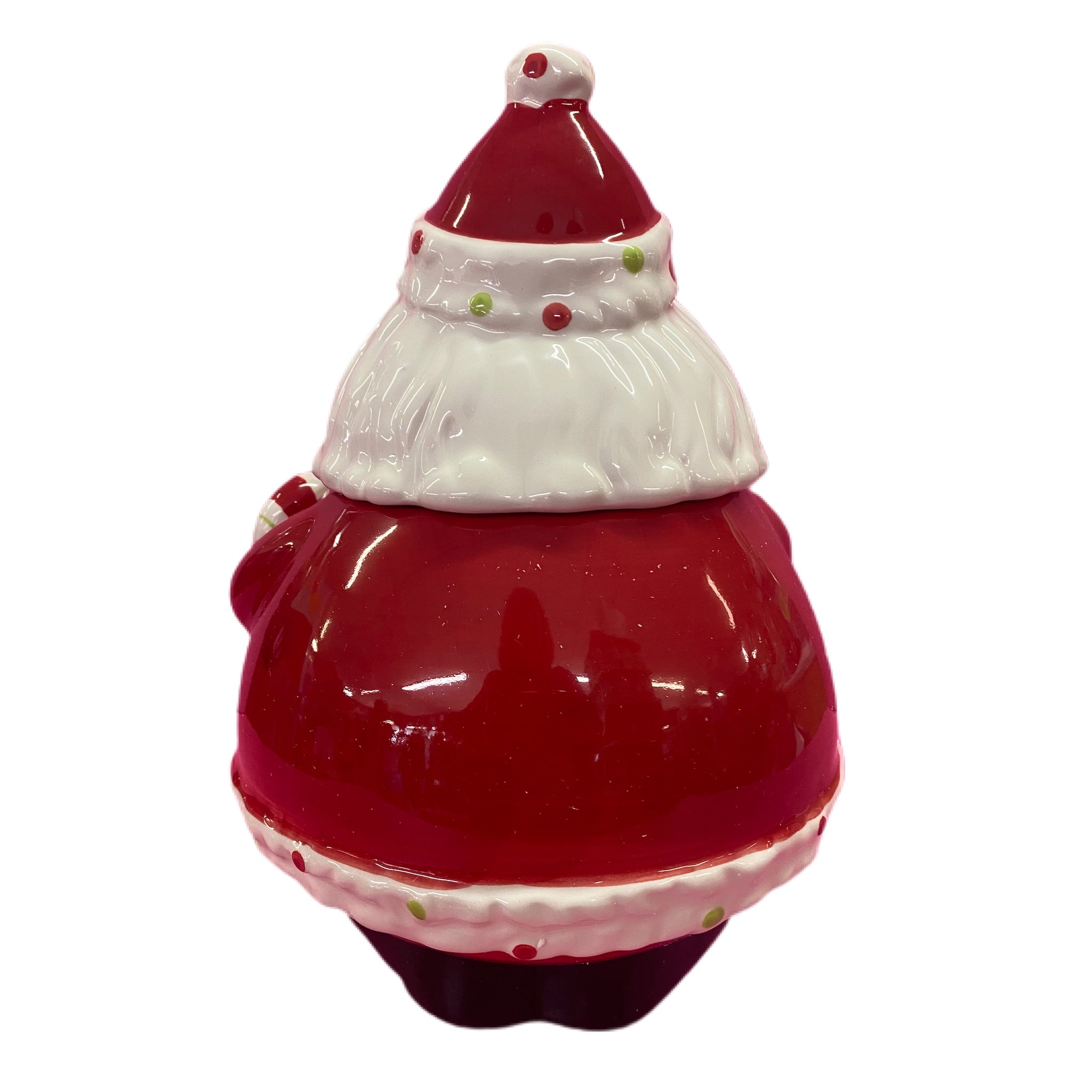 Ganz Santa Claus St Nick Christmas holiday ceramic cookie candy jar BRAND NEW! | Finer Things Resale