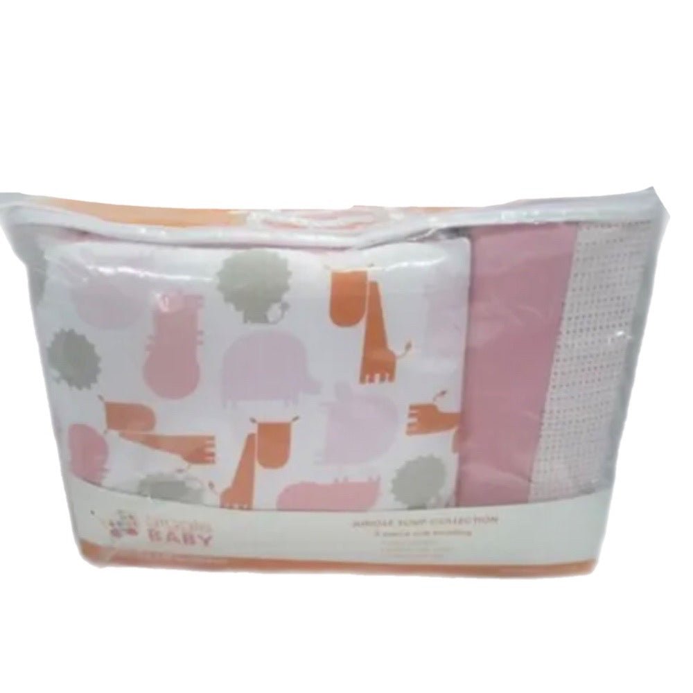 Giggle Baby Jungle Soup crib nursery bedding set + extras BRAND NEW | Finer Things Resale