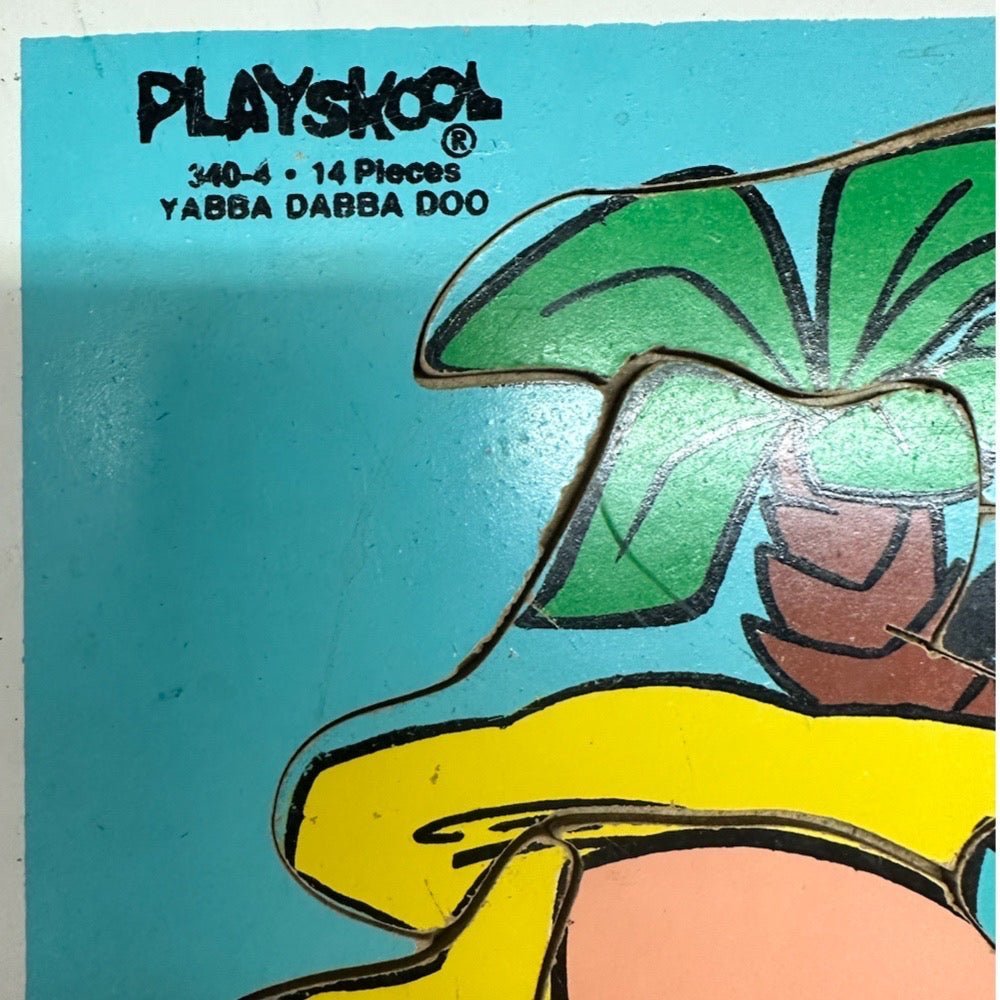 Playskool Hanna-Barbera Yabba Dabba Doo Fred Flintstone puzzle 340-4 VINTAGE | Finer Things Resale