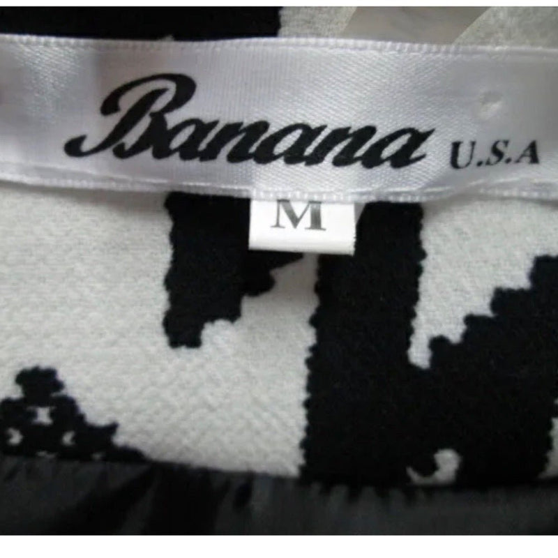 Banana USA long sleeve print shirt cardigan jacket SIZE MEDIUM | Finer Things Resale