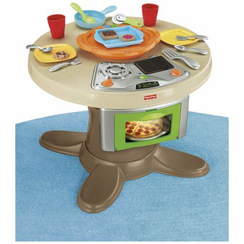 fisher price servin' surprises kitchen & table replacement microwave case holder finer things resale - 3