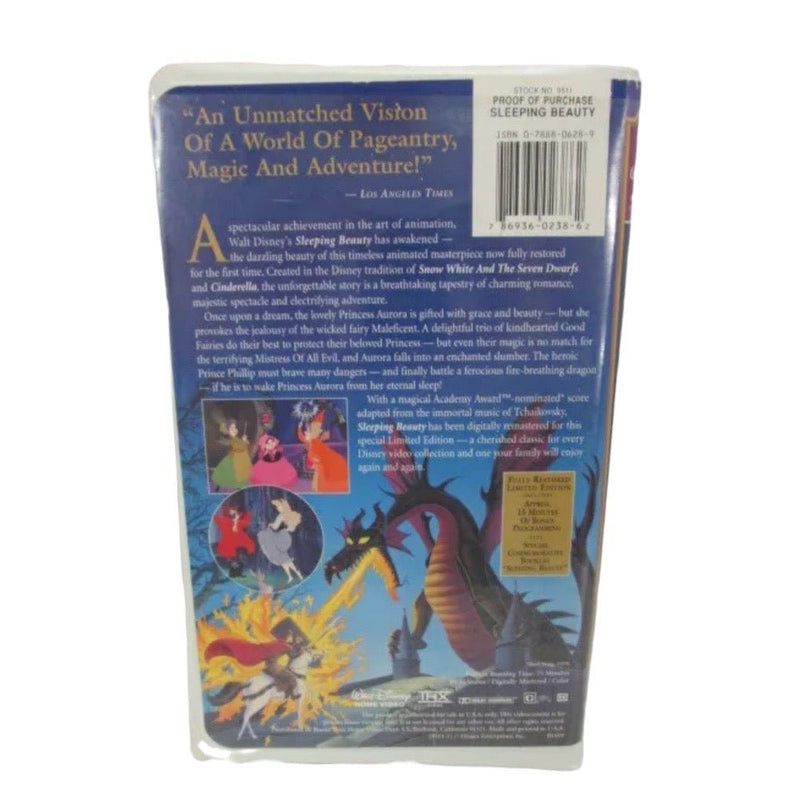 Walt Disney Masterpiece Fully Restored Limited Edition Sleeping Beauty VHS | Finer Things Resale