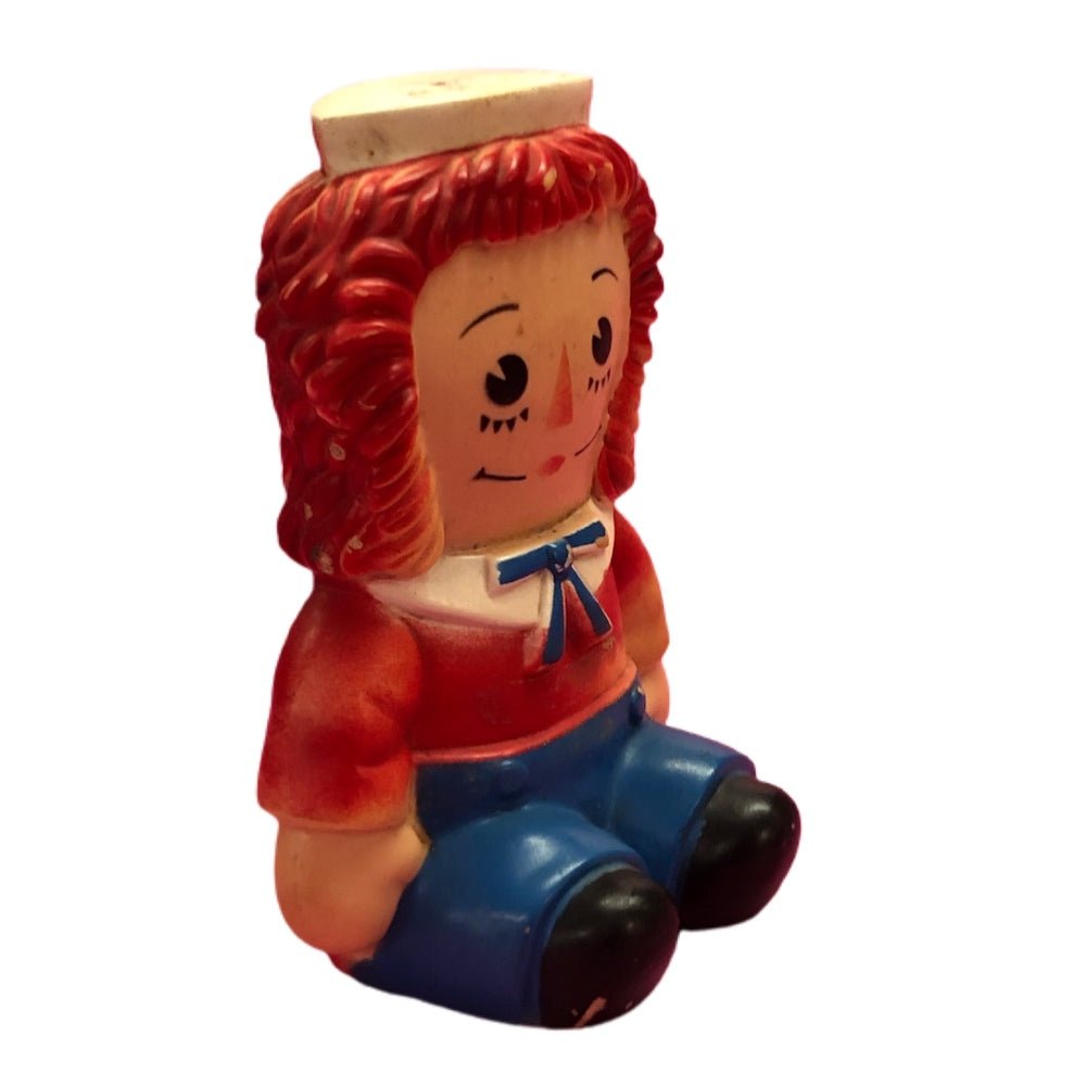 Bob Merrill Co 1970 Raggedy Andy bank with stopper - 3