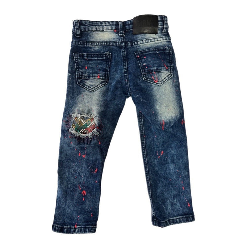 Parish Nation distressed paint retro jeans SIZE 3T | Finer Things Resale