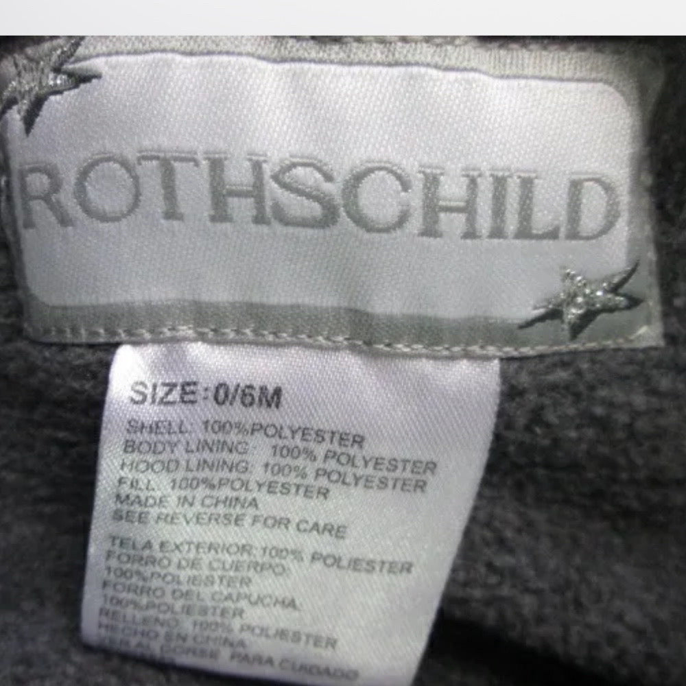 Rothschild Ace Pilot Aviator Snowsuit Bunting Outerwear one-piece SIZE 0-6 MONTH | Finer Things Resale
