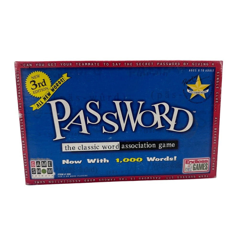 Password 3rd Edition word game Endless Games 2001 | Finer Things Resale