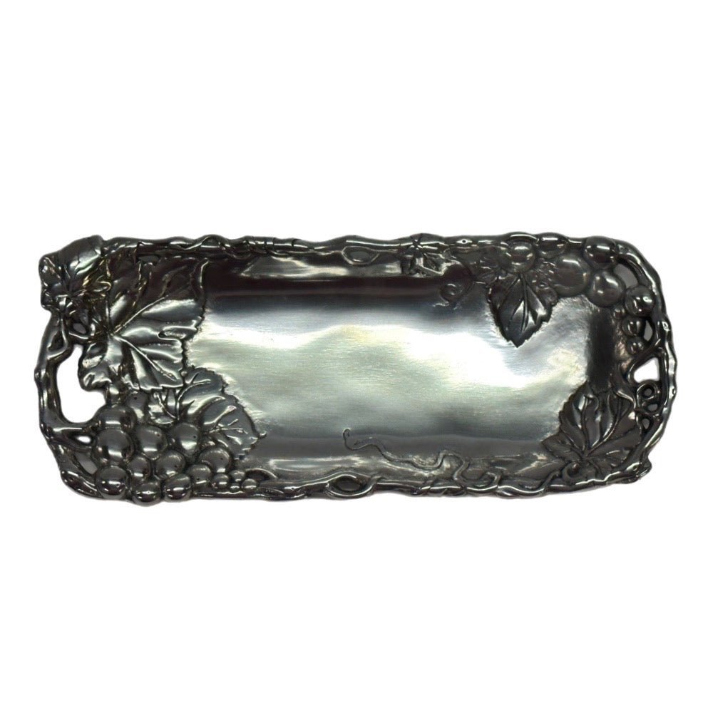 Arthur Court Grape rectangular butter tray Aluminum Hollowware VINTAGE! | Finer Things Resale
