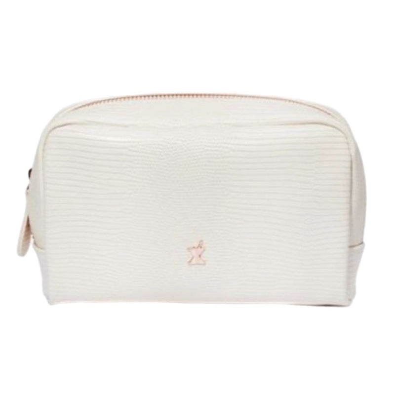 White Jet Set Perridone MD make-up bag BRAND NEW! | Finer Things Resale