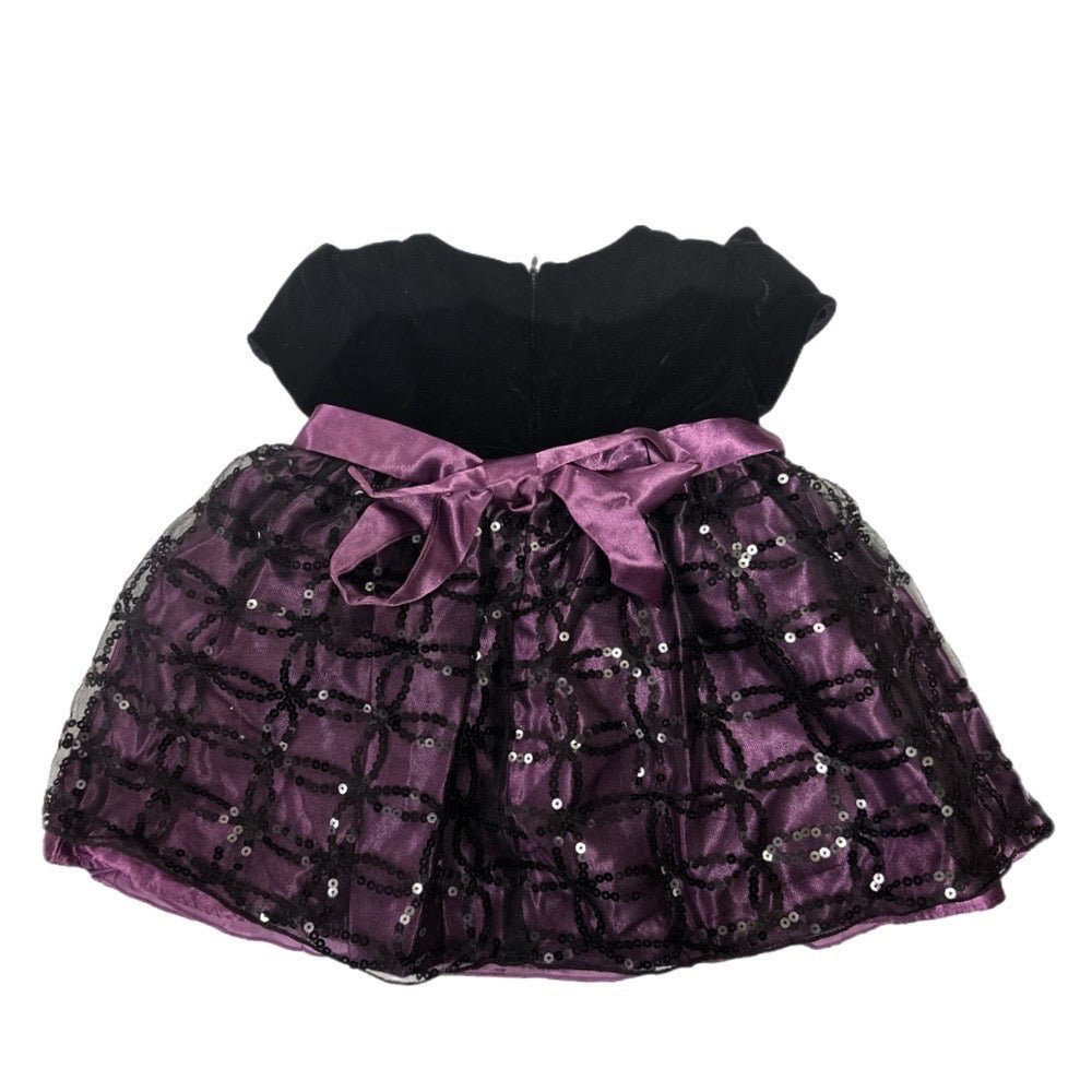 Cinderella velvet sequin short sleeve princess party dress | Finer Things Resale