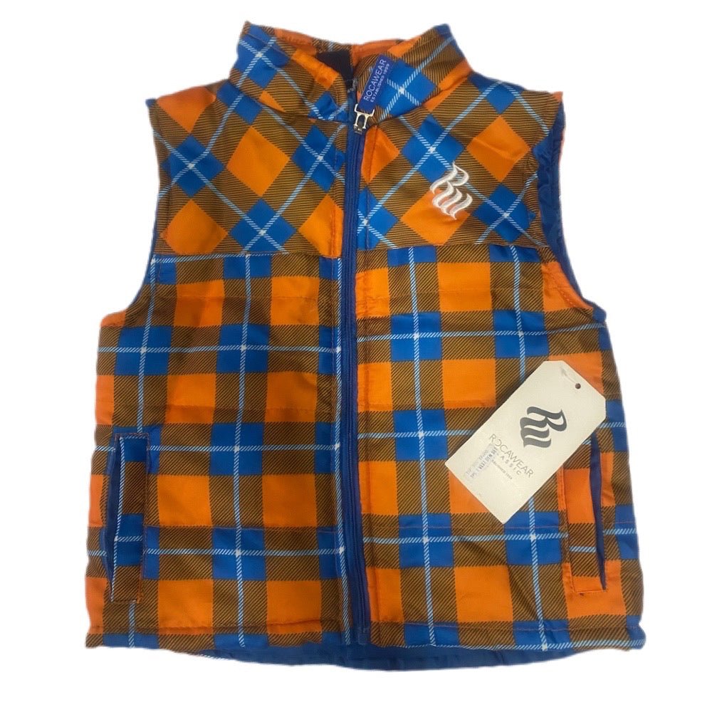 Rocawear plaid puffer vest SIZE 24 MONTHS NWT! | Finer Things Resale