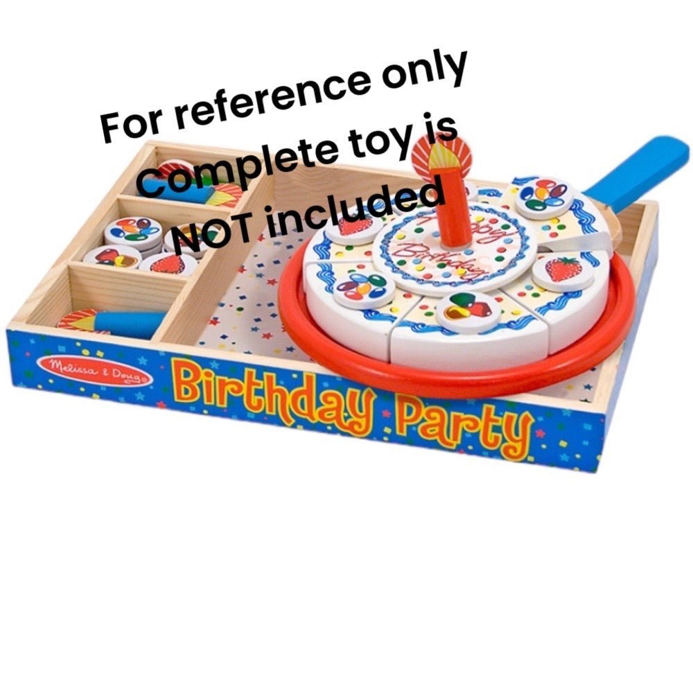 Melissa & Doug Birthday Party Cake set REPLACEMENT centerpiece | Finer Things Resale