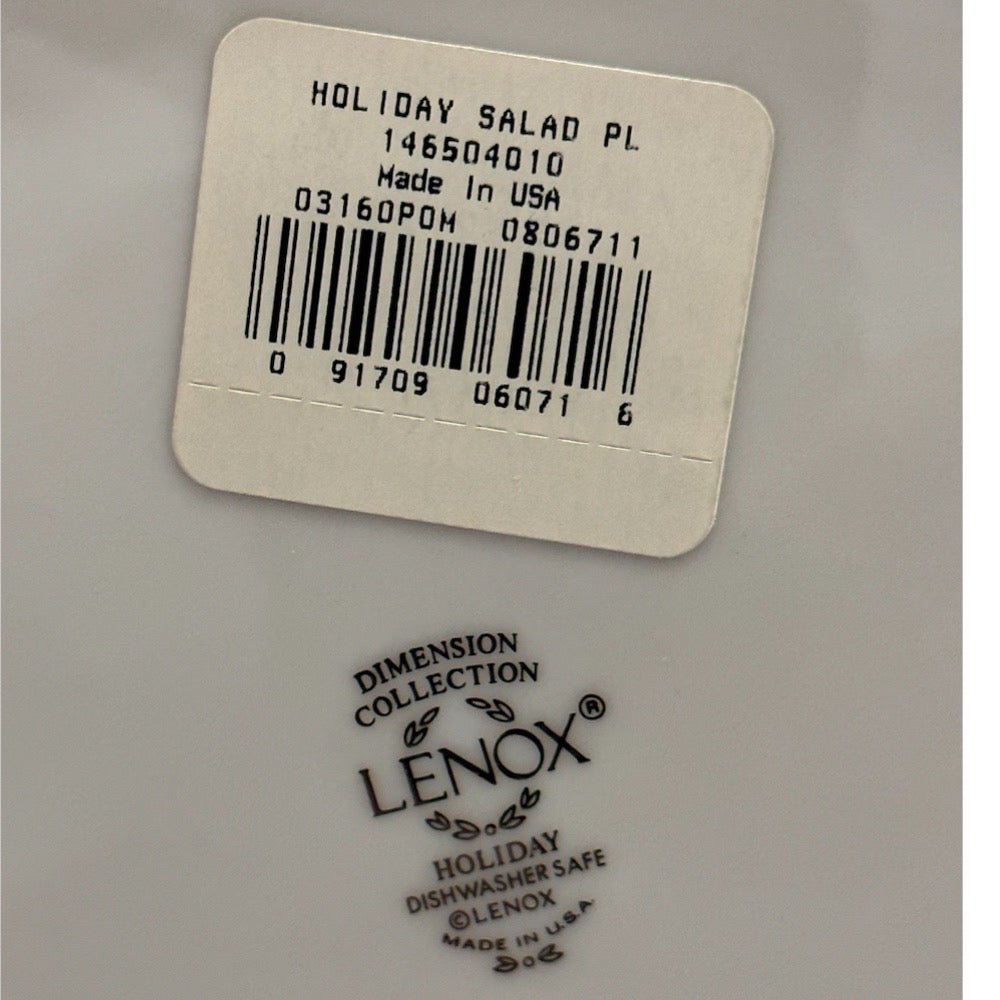 Lenox Holiday Christmas pattern REPLACEMENT salad plate | Finer Things Resale
