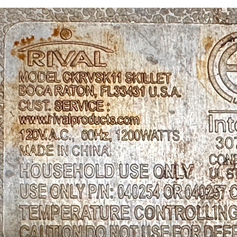 Rival Electric Skillet REPLACEMENT handles CKRVSK11 | Finer Things Resale