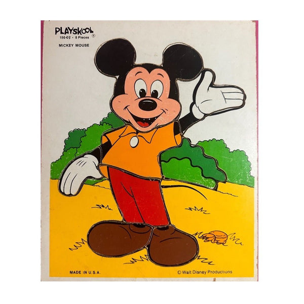 Playskool Disney Mickey Mouse wooden puzzle 8 pieces 190-05 VINTAGE! | Finer Things Resale