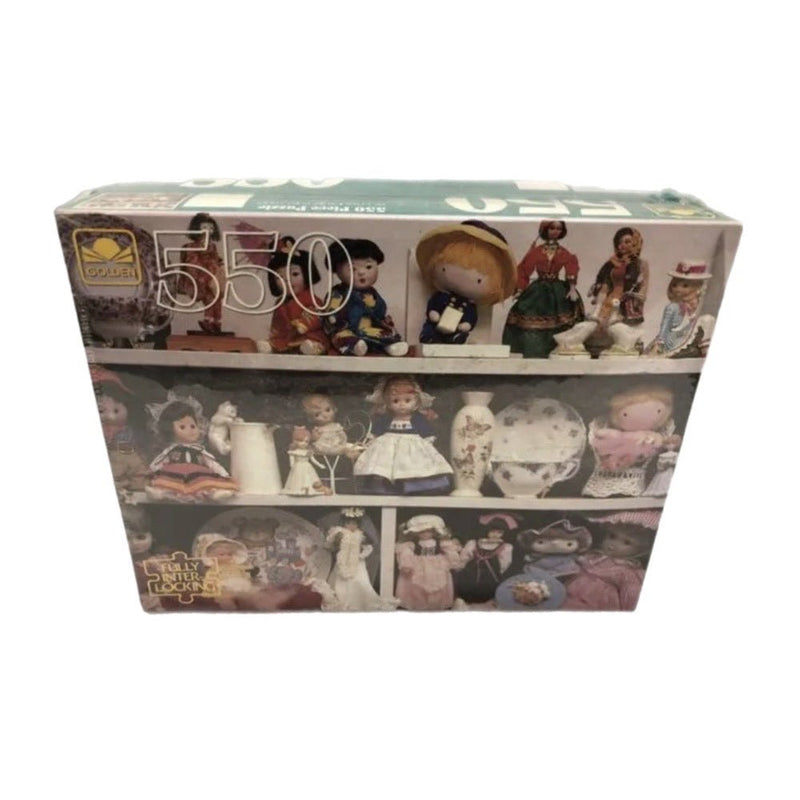Golden 550pc puzzle double package  Barbie Collage  Assorted Dolls NEW! VINTAGE! | Finer Things Resale