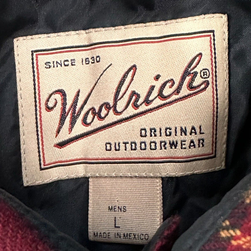 Woolrich Original Outdoors long sleeve plaid flannel wool shirt SIZE LARGE | Finer Things Resale