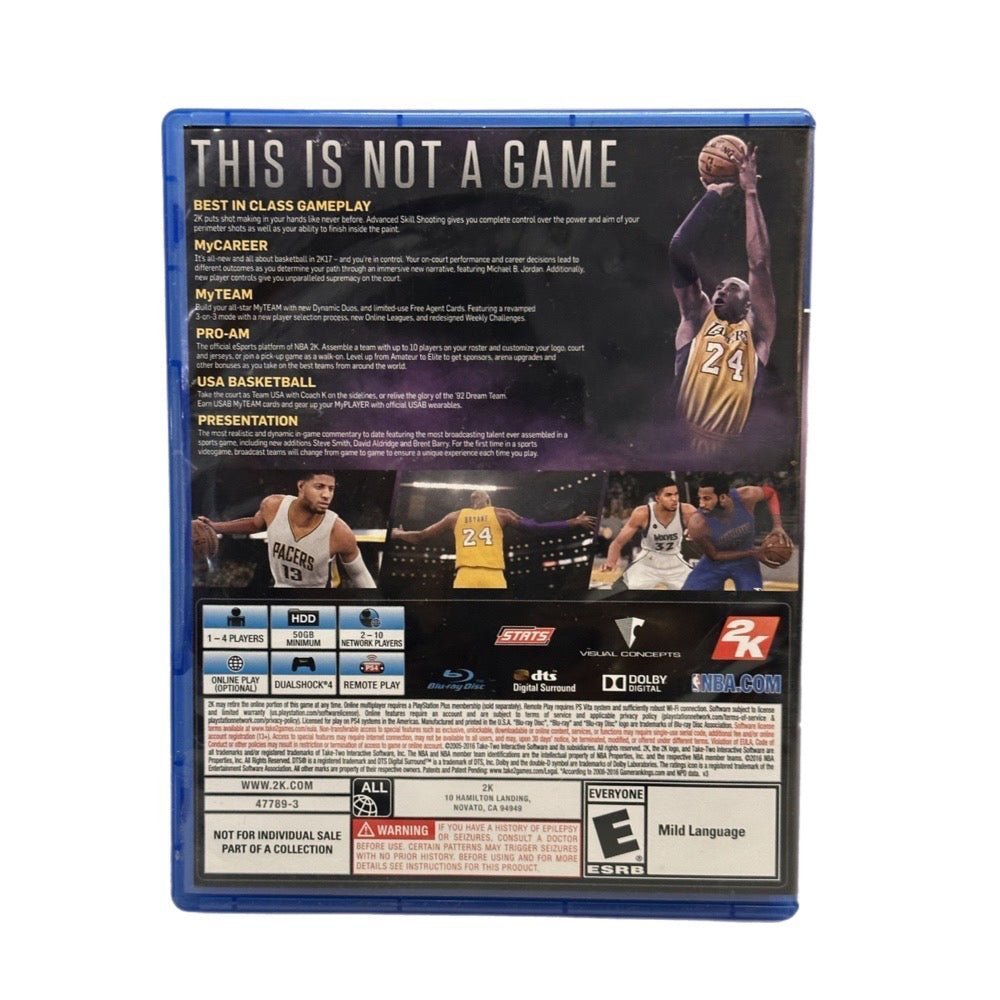 NBA 2K17 Basketball Legend Edition Playstation 4 video game LAKERS Kobe Bryant | Finer Things Resale