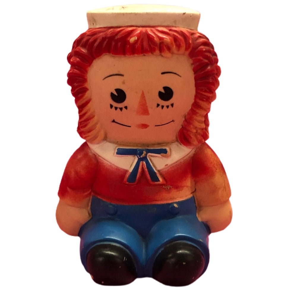 Bob Merrill Co 1970 Raggedy Andy bank with stopper - 0