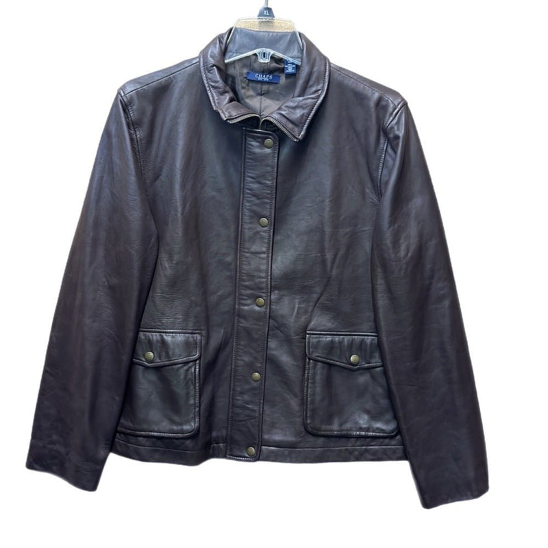 Chaps Ralph Lauren leather jacket coat SIZE XLARGE Vintage! | Finer Things Resale