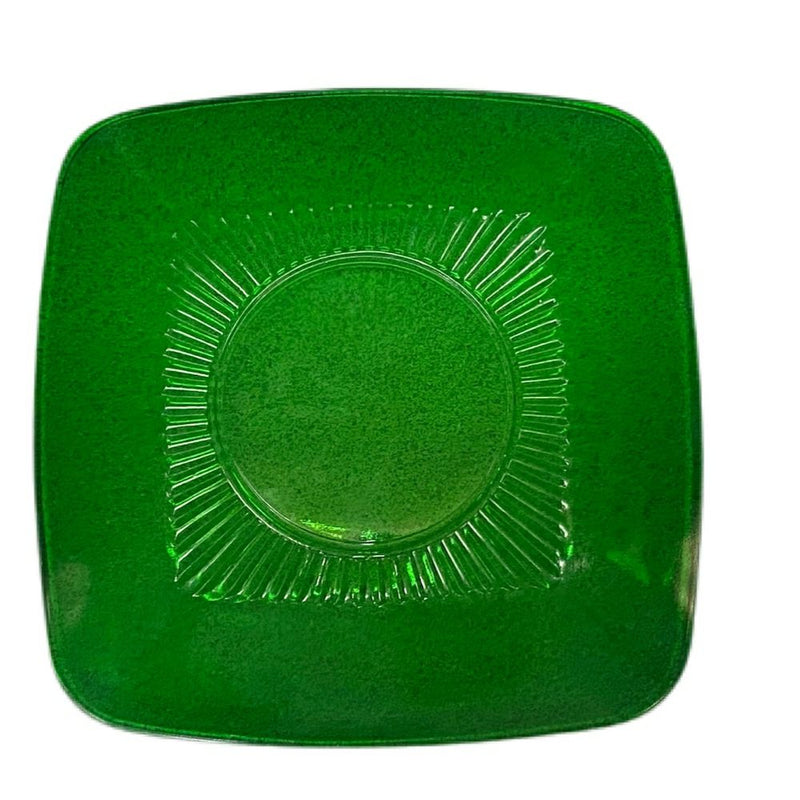 Anchor Hocking Charm Forest Green Salad Plate Depression Glass | Finer Things Resale