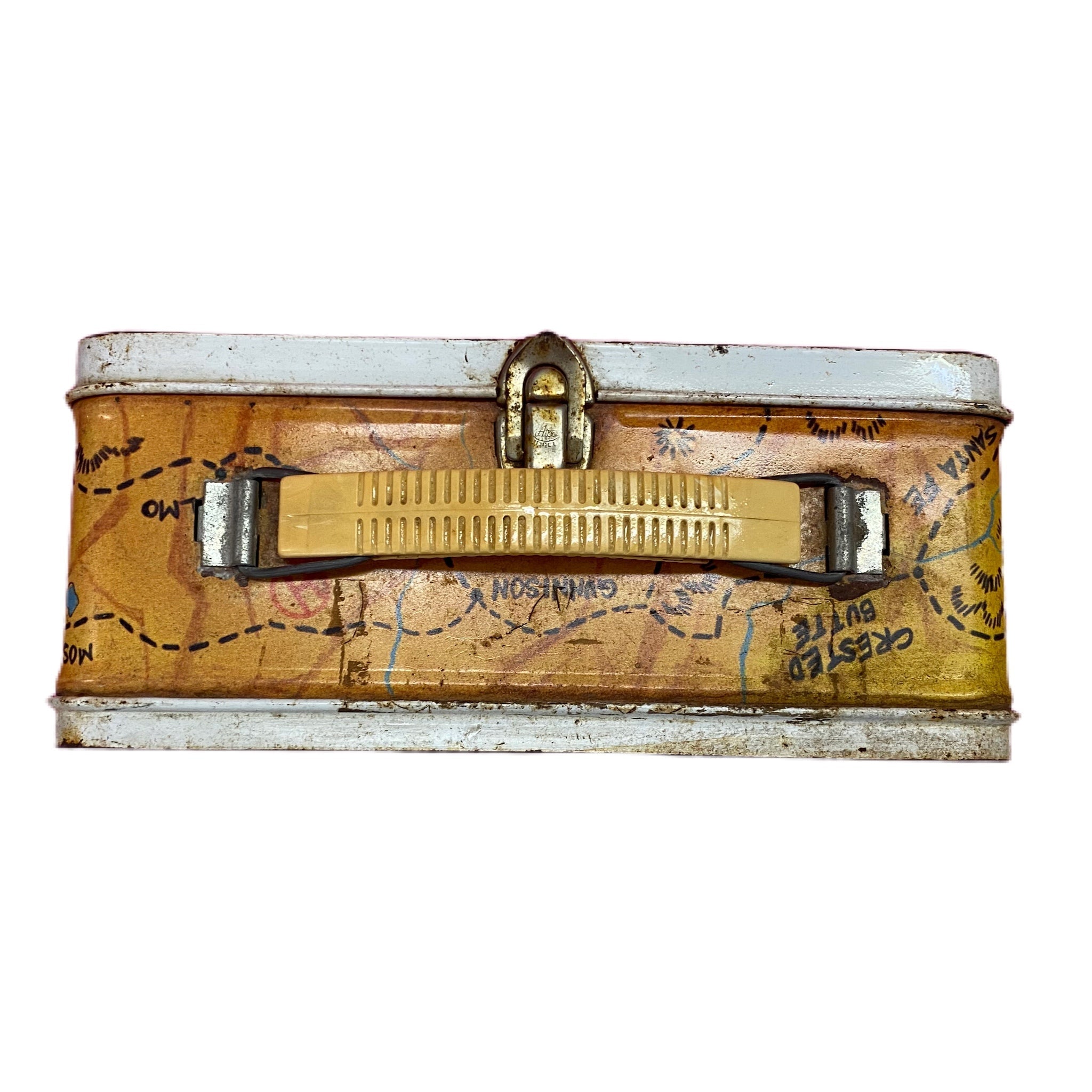 Vintage 1977 Ohio Art Wild Frontier metal lunch box | Finer Things Resale