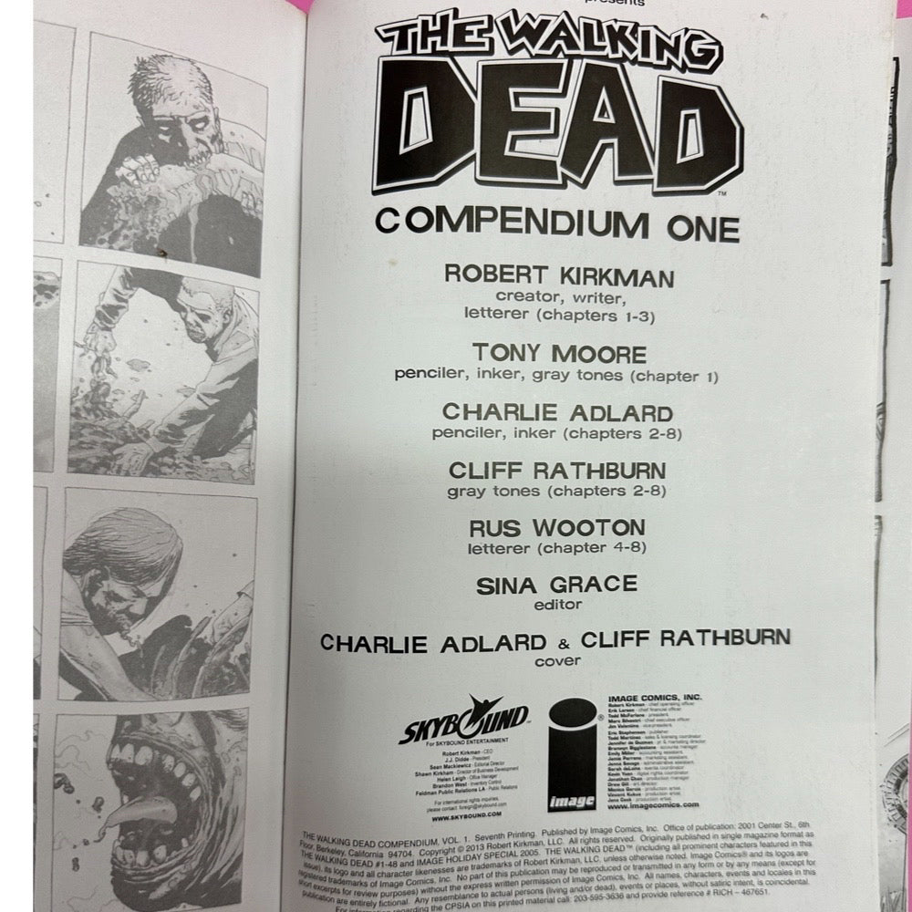 The Walking Dead Compendium One Graphic Novel Comic Book | Finer Things Resale