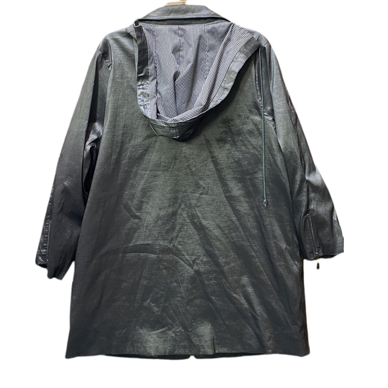 Mycra Pac One Designer Wear Nickel hooded rain coat jacket SIZE 3X | Finer Things Resale