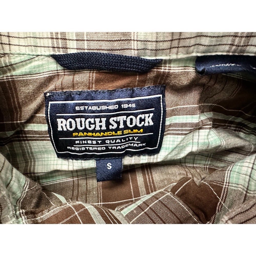 Panhandle Slim Rough Stock Western long sleeve snap-button  shirt SIZE SMALL | Finer Things Resale