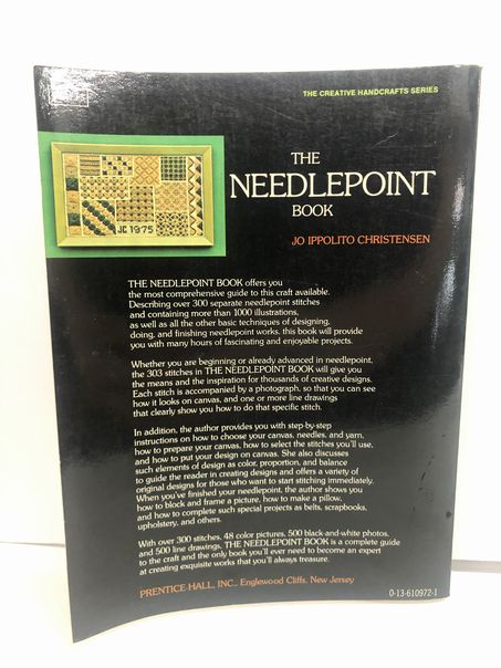 The Needlepoint Book by Jo Ippolito Christensen 1976 paperback | Finer Things Resale