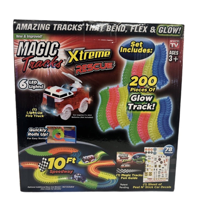 Magic Tracks Xtreme Rescue Glow in the Dark Track with Fire Truck  NEW! | Finer Things Resale