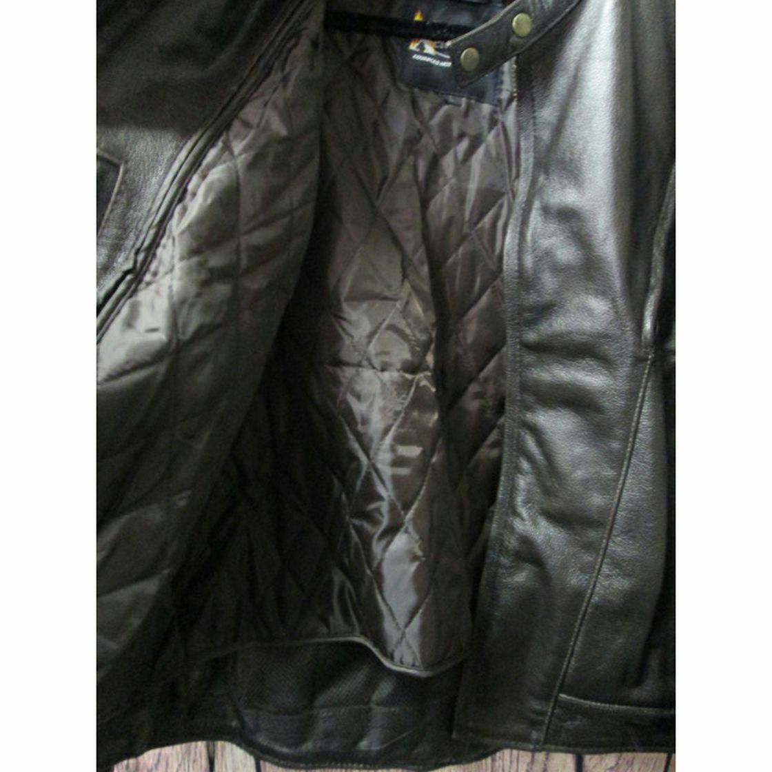 Xelement Retro Live to Ride leather motorcycle jacket SIZE LARGE | Finer Things Resale