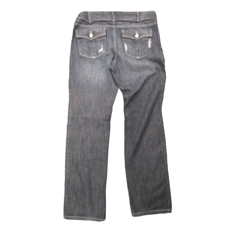 Liz Lange Maternity distressed denim jeans SIZE 2 | Finer Things Resale