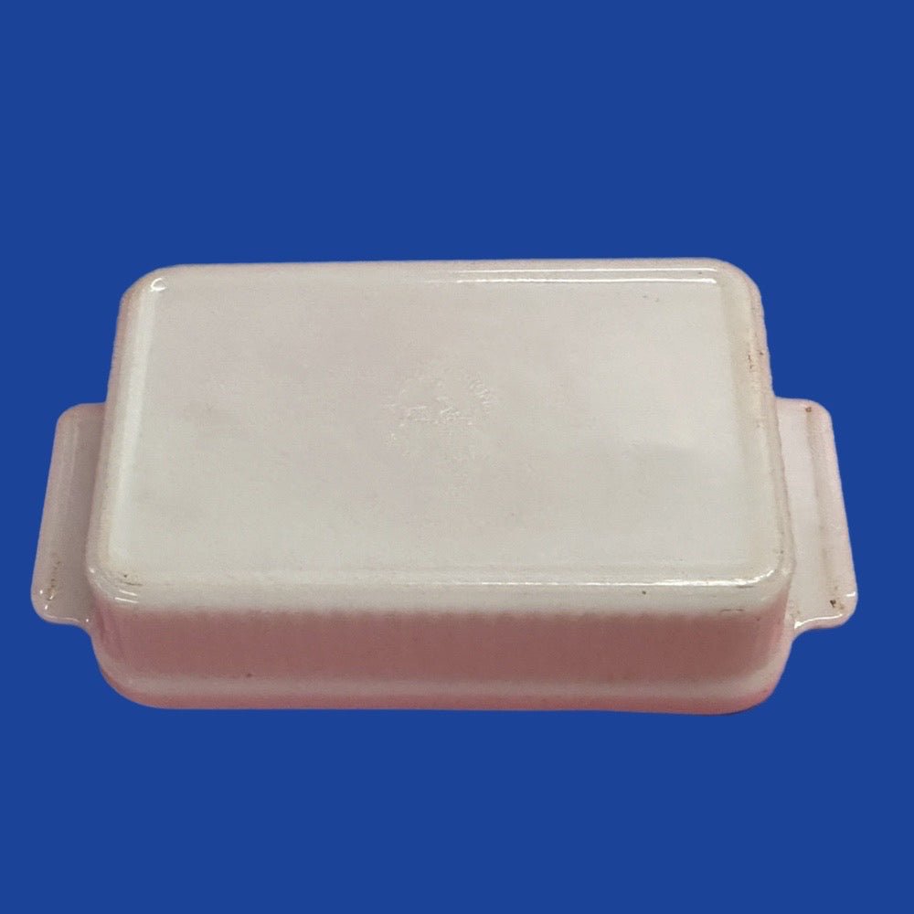 Anchor Hocking Fire King White Ribbed Casserole Dish 1 Quart 1409 VINTAGE! | Finer Things Resale