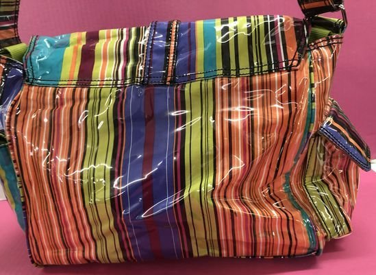 Kalencom laminated messenger diaper bag | Finer Things Resale