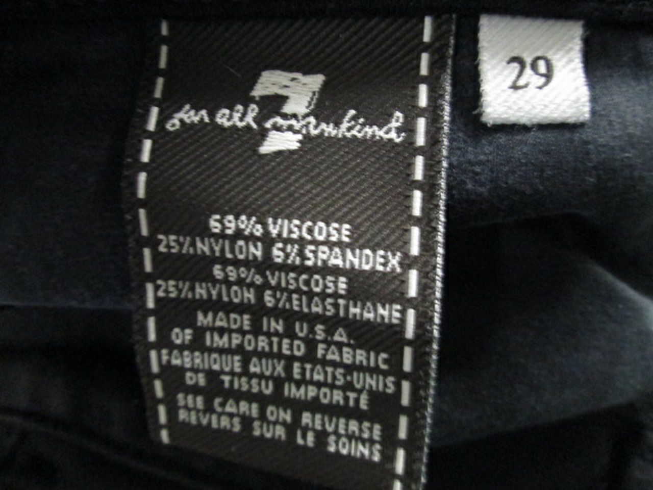 7 For All Mankind skinny pants jeans  SIZE 29 | Finer Things Resale