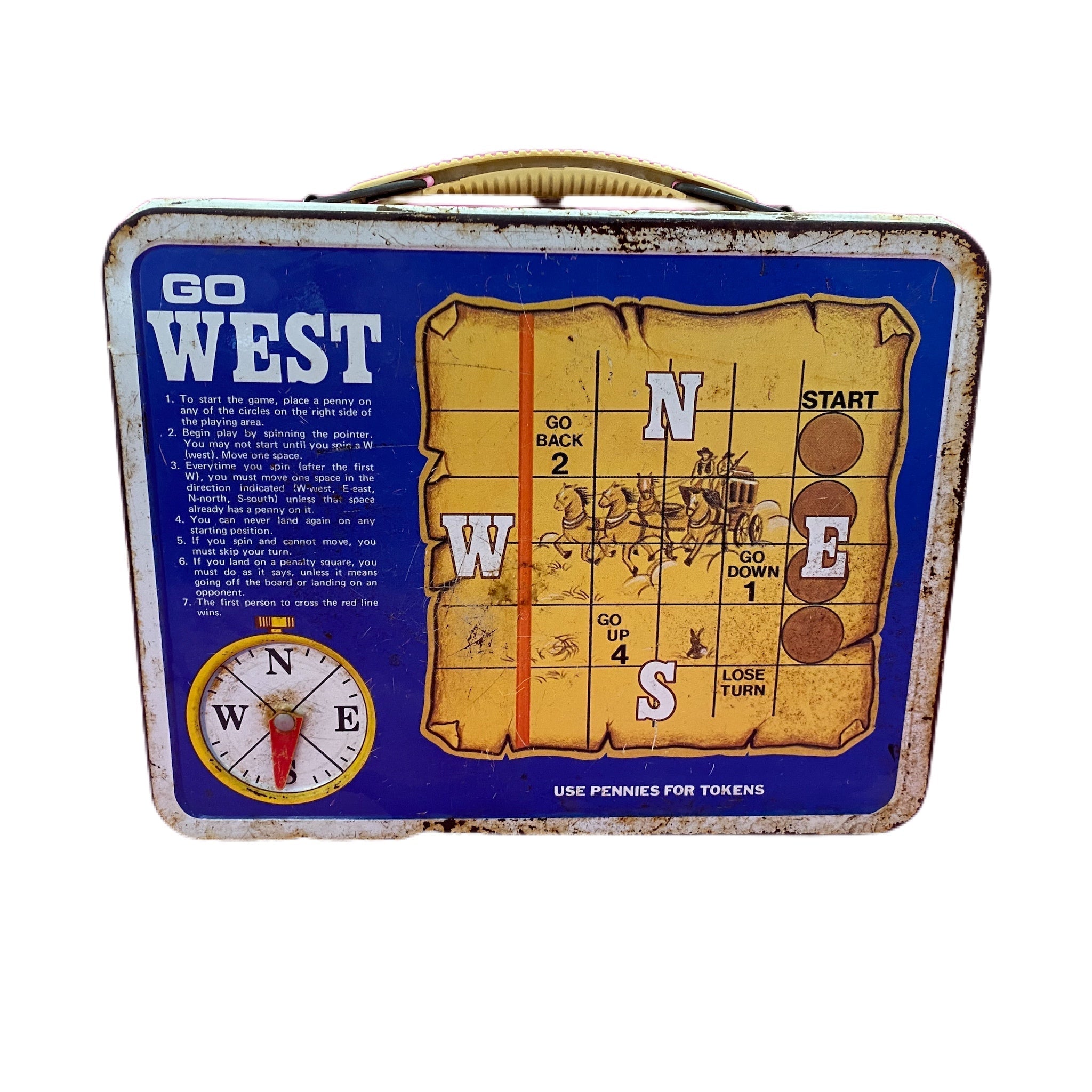 Vintage 1977 Ohio Art Wild Frontier metal lunch box | Finer Things Resale