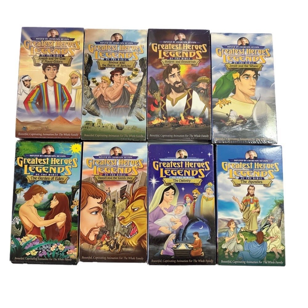 Greatest Heroes & Legends of the Bible VHS Hosted by Charlton Heston | Finer Things Resale