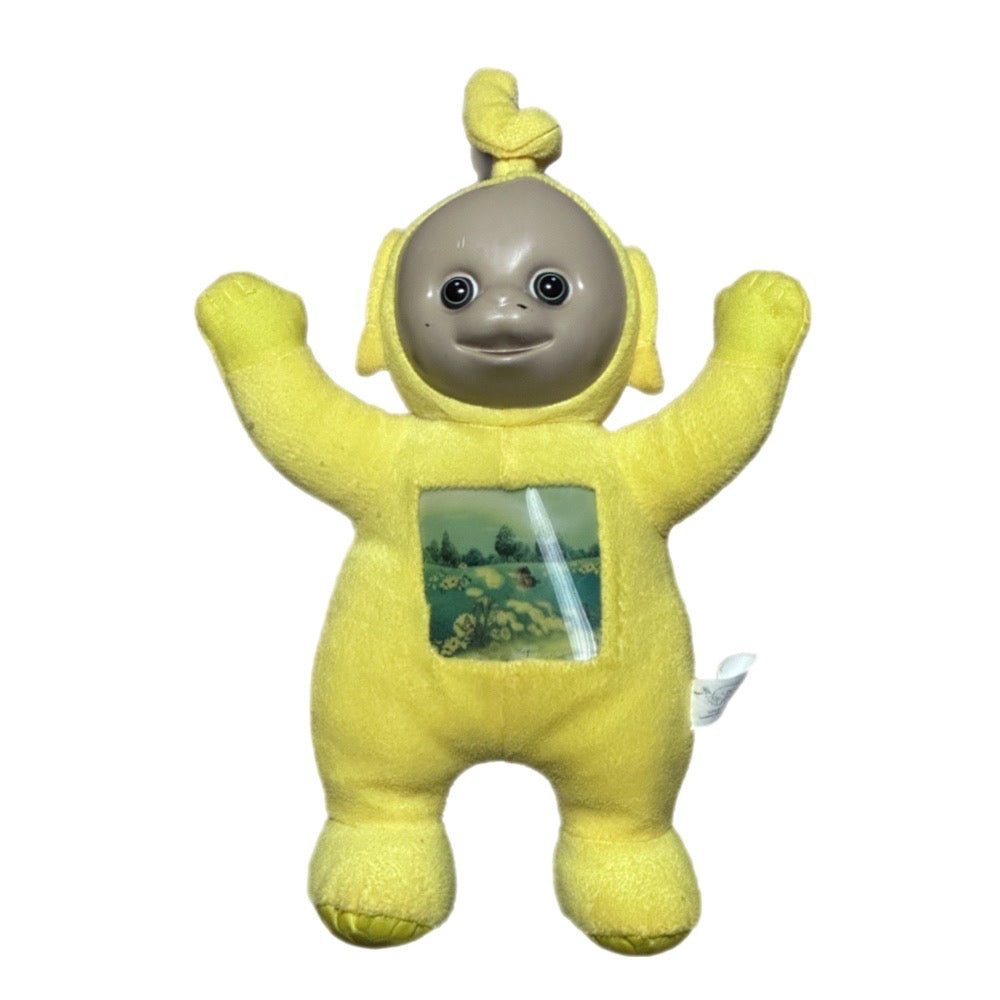 Teletubbies Laa Laa plush stuffed animal toy 11" 2003 Hologram | Finer Things Resale