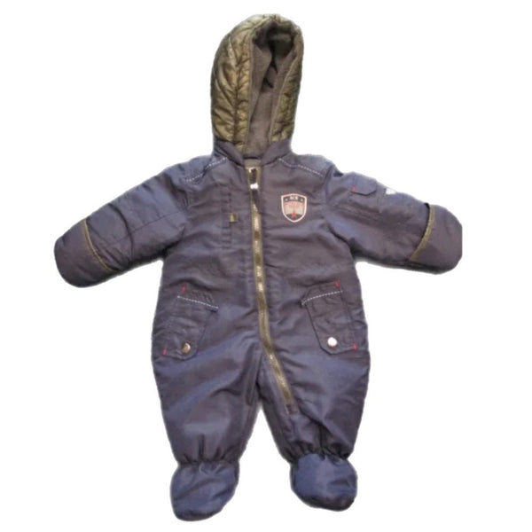 Rothschild Ace Pilot Aviator Snowsuit Bunting Outerwear one-piece SIZE 0-6 MONTH | Finer Things Resale