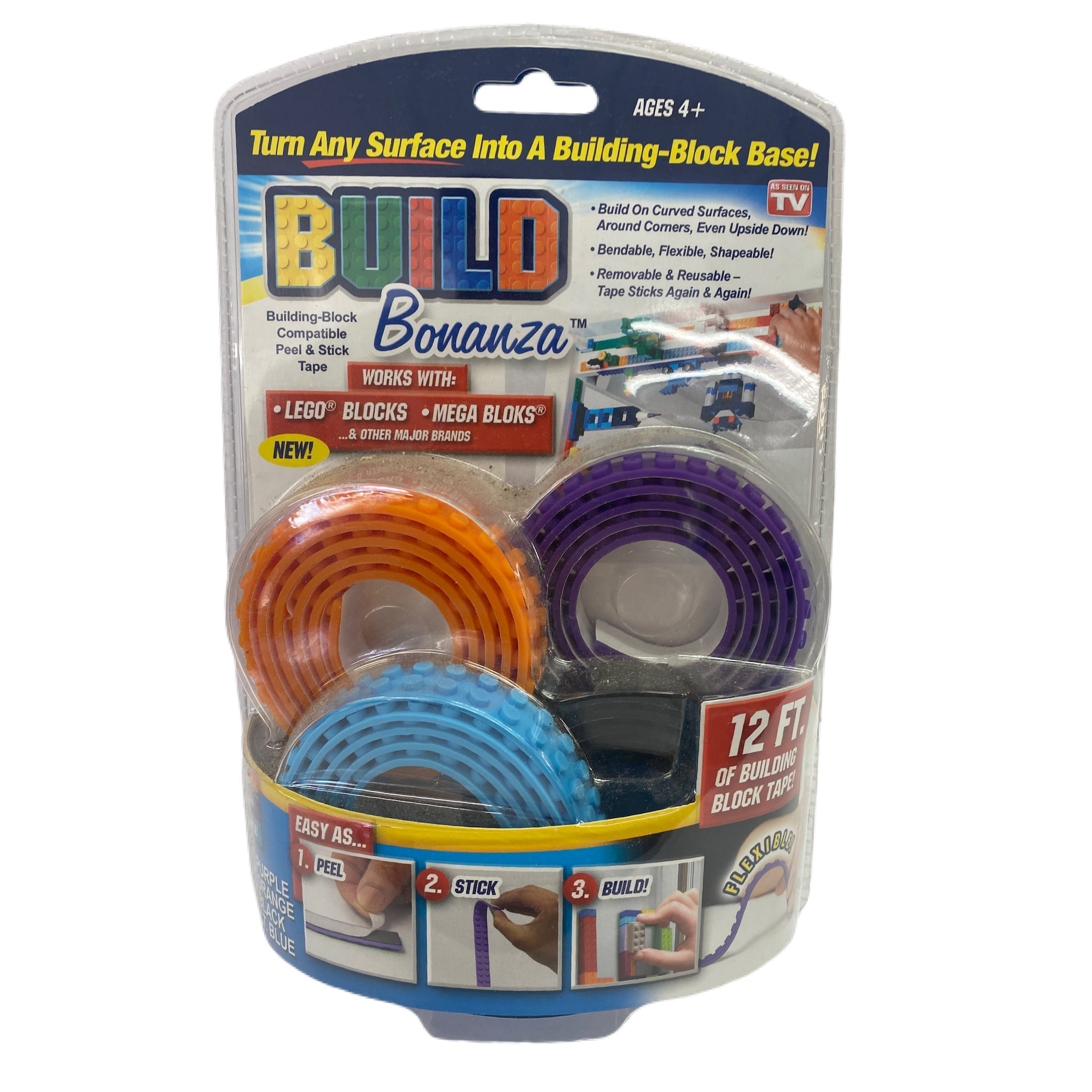 Build Bonanza Self Adhesive Tape works with Lego Blocks & Mega Bloks NEW! | Finer Things Resale