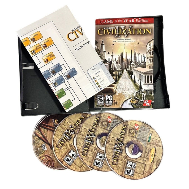 Sid Meier's Civilization IV PC CD-ROM game software 2006 Game of the Year | Finer Things Resale