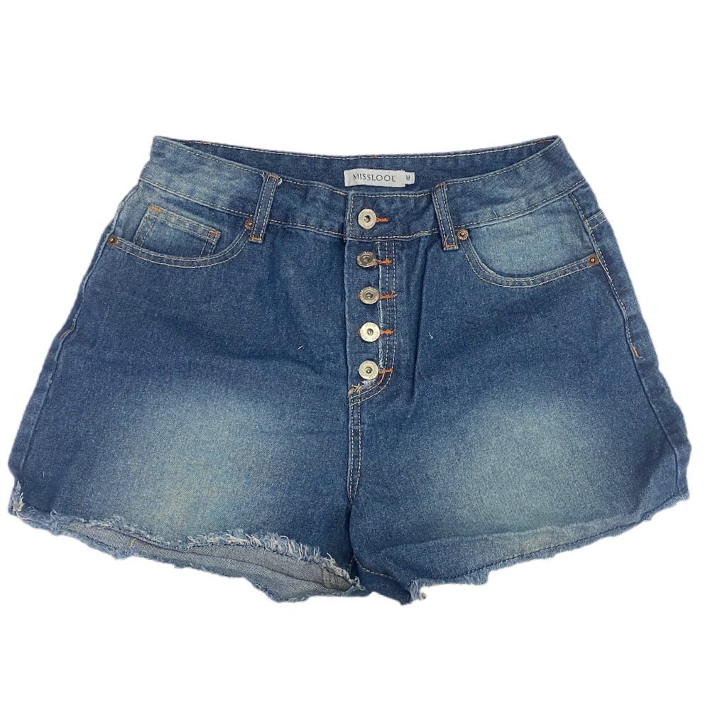 Misslook High Waist cut-off denim shorts SIZE MEDIUM NWOT | Finer Things Resale