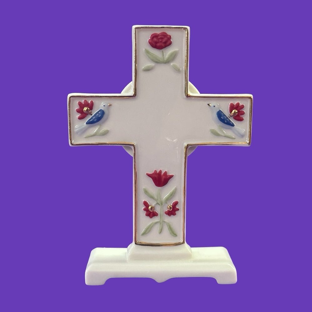 Americana Porcelain Cross Figure by Lenox Elegant Cross Collection RETIRED! | Finer Things Resale