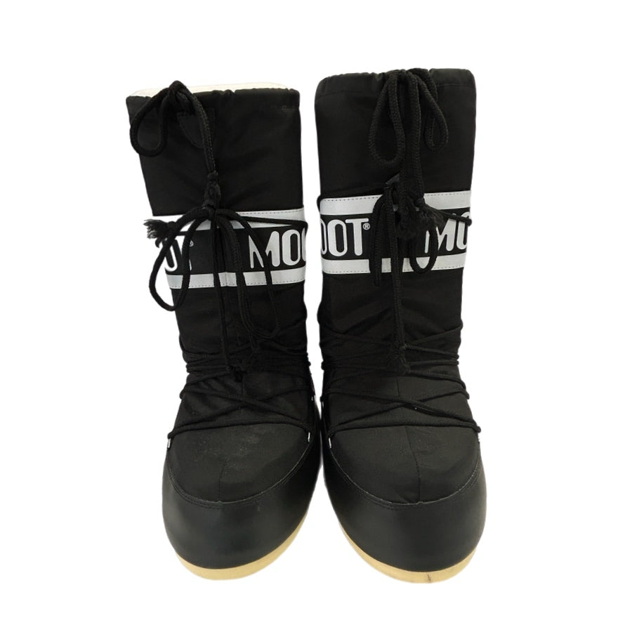 Moon Boot Icon Classic Black Winter Snow Boots W SIZE 10-11.5 | Finer Things Resale