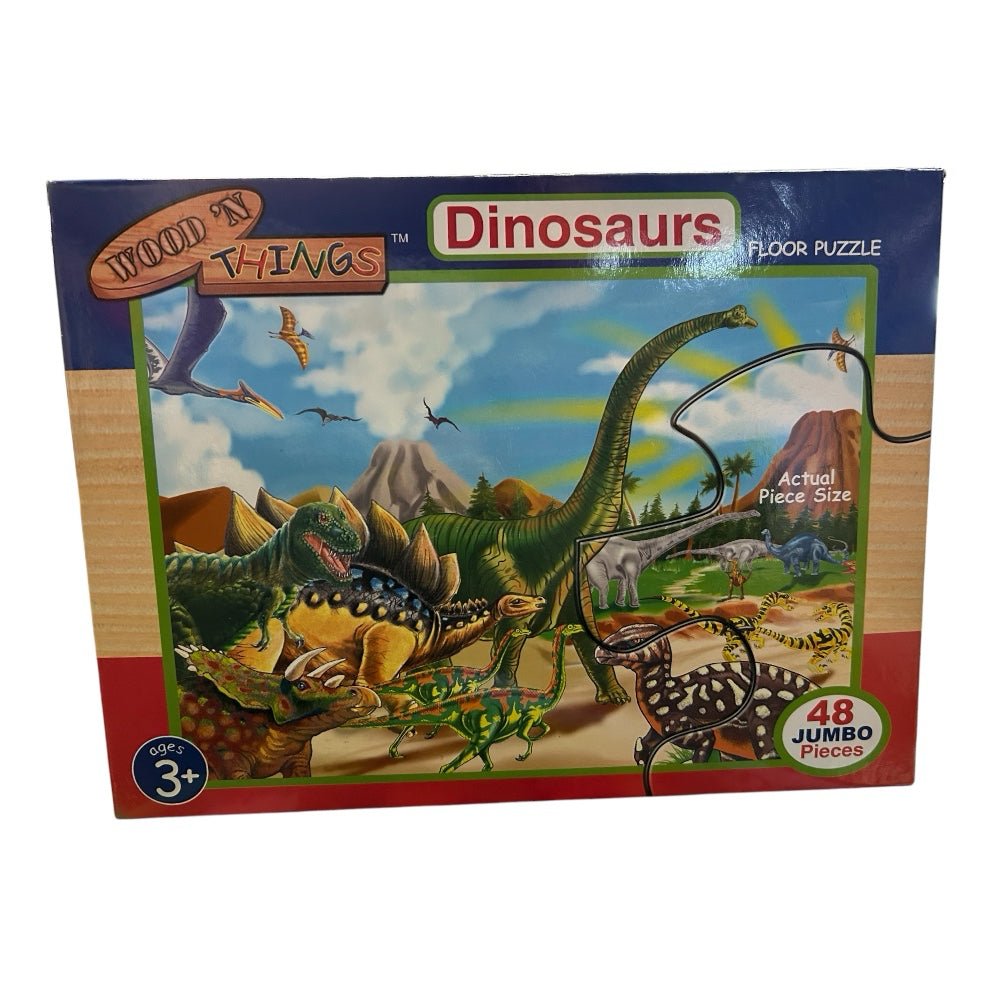 Wood n Things Dinosaurs Jumbo 48 Piece Floor Puzzle | Finer Things Resale