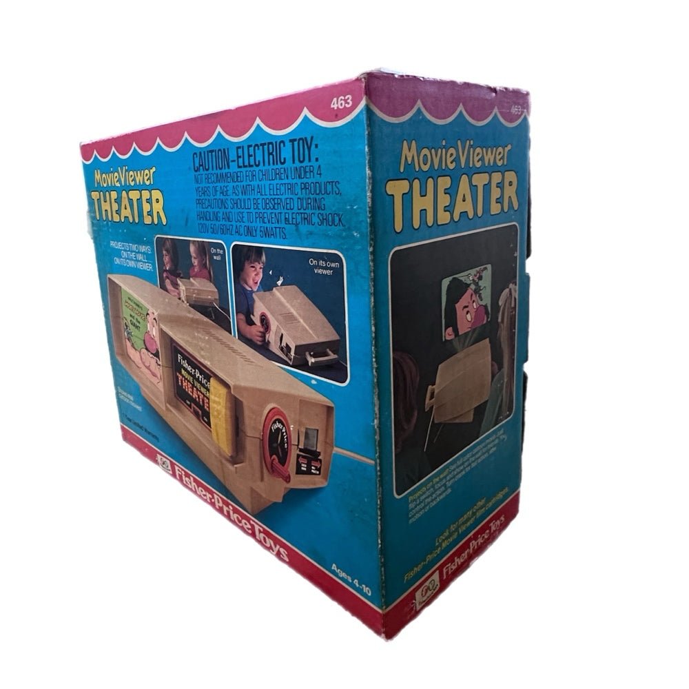 Fisher Price Movie Viewer Theater 2 cartridges Original Box VINTAGE 1977 Works! | Finer Things Resale