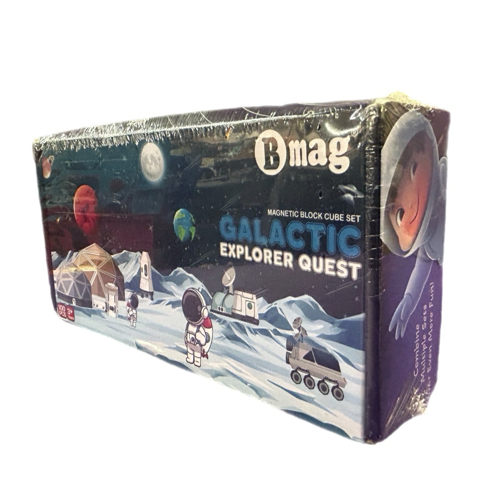 Galactic Explorer Quest Magnetic Building Blocks 100pc Magnetic Cubes BRAND NEW!